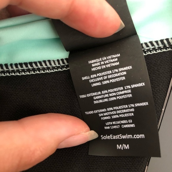 NWT Sole East Kuta Triangle Pattern Bikini Bottom M - Picture 3 of 5